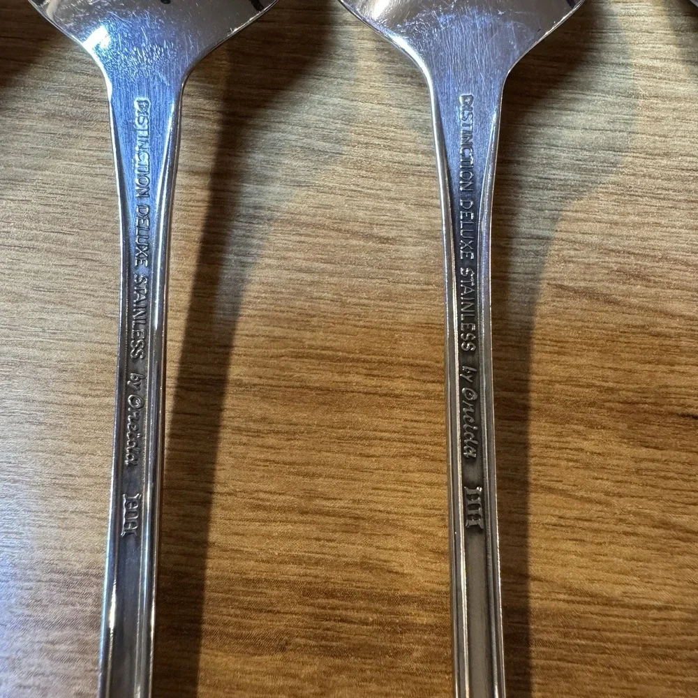 KENNETT SQUARE 5 Iced Tea Spoons Oneida Distinction Deluxe Stainless HH